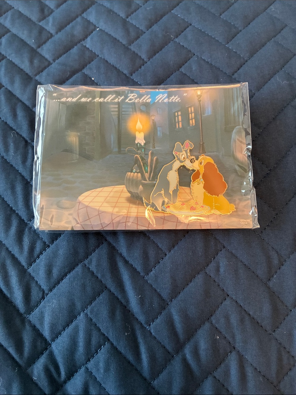Disney Lady and the Tramp Enamel Pin - Yellow, Brown, Black